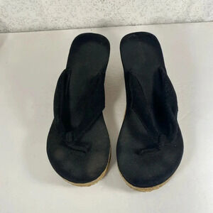 Black Sandal Wedge - Size L (9-10)
